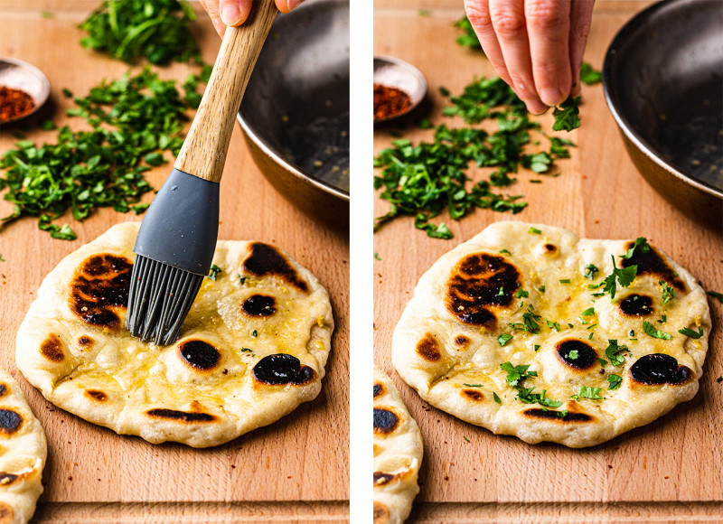 vegan naan toppings