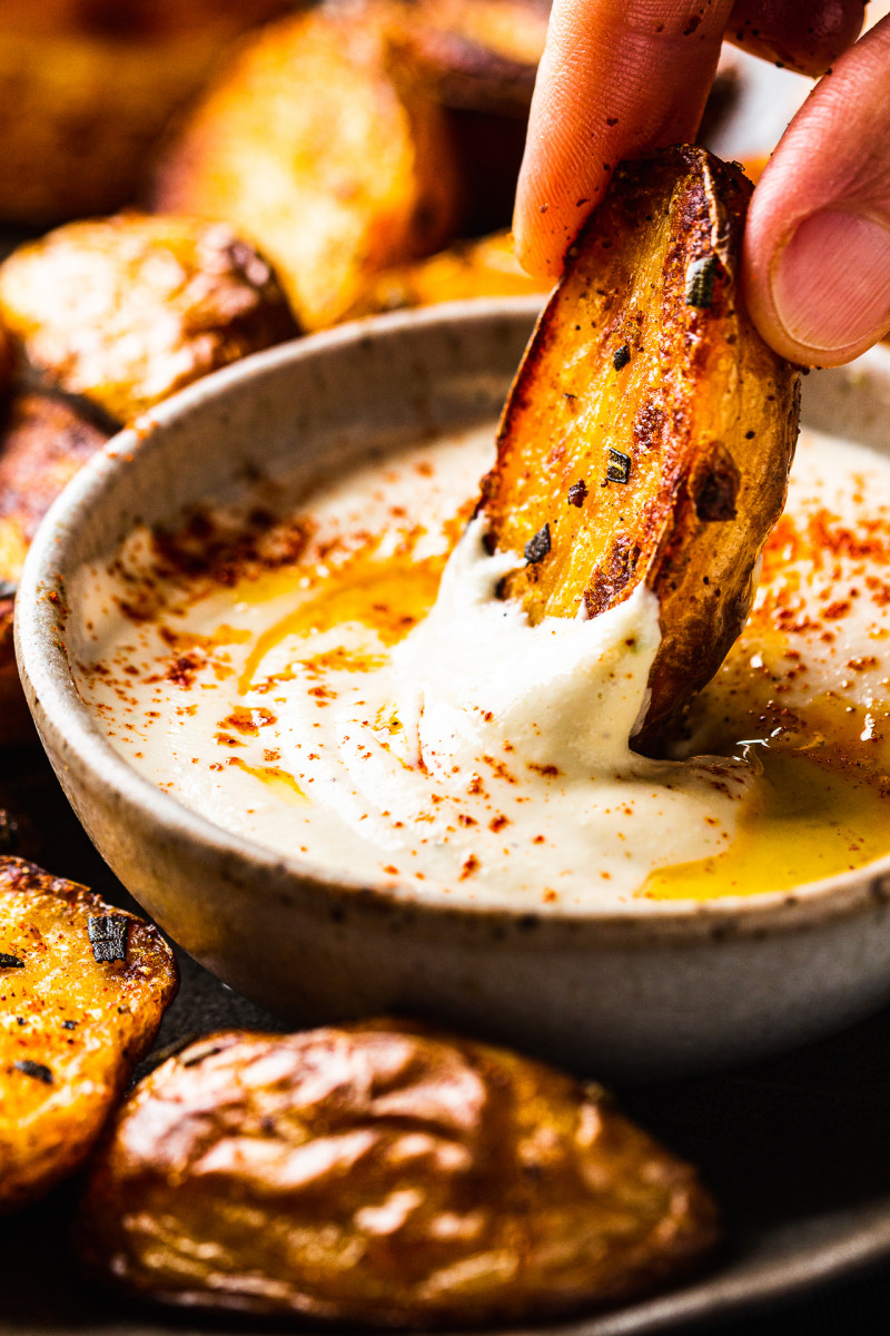 roasted new potatoes dipping