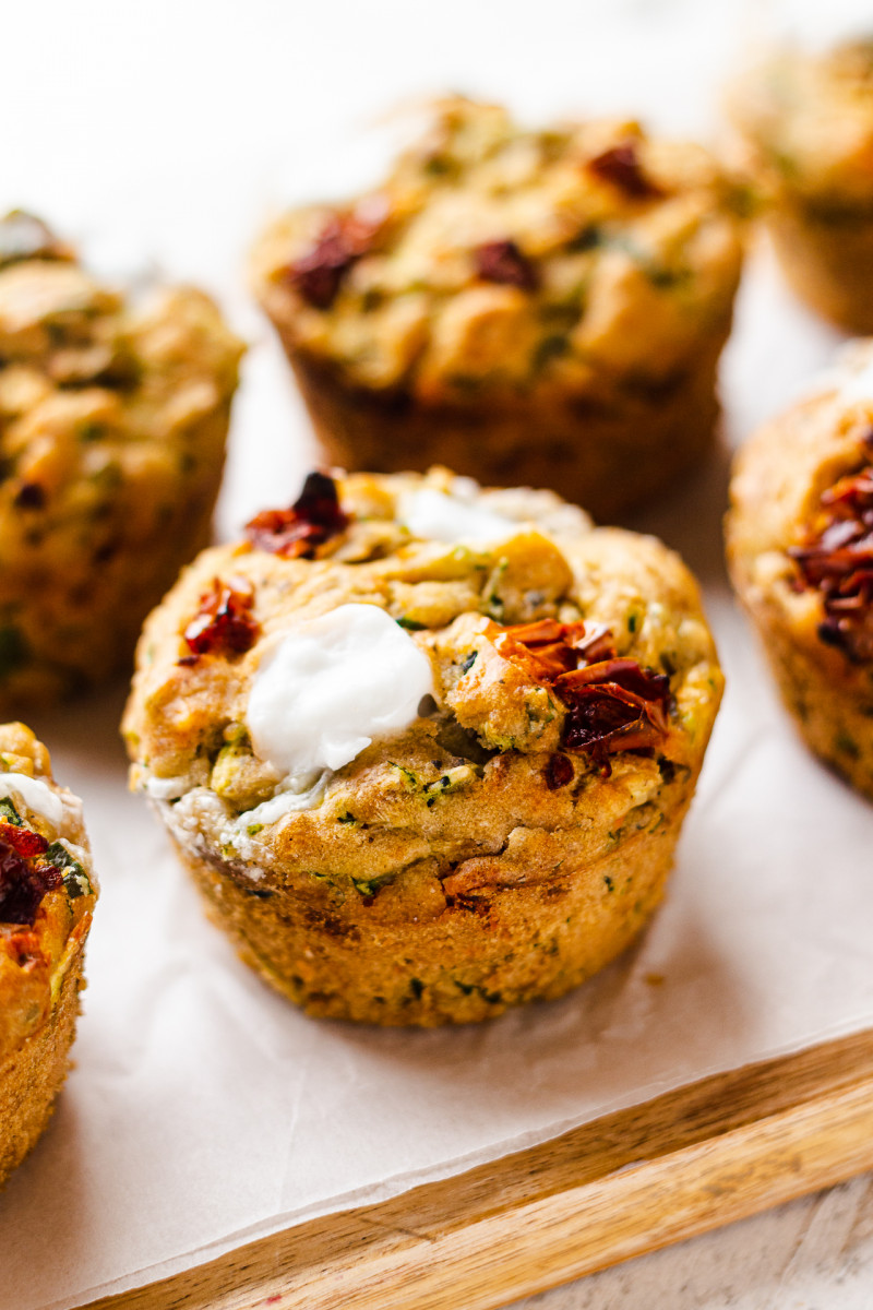savoury vegan muffins board