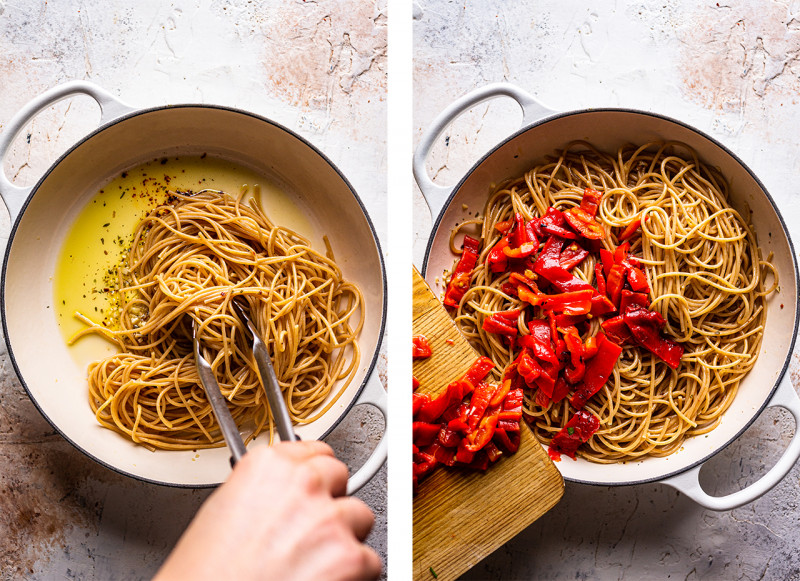 roasted pepper pasta peppers