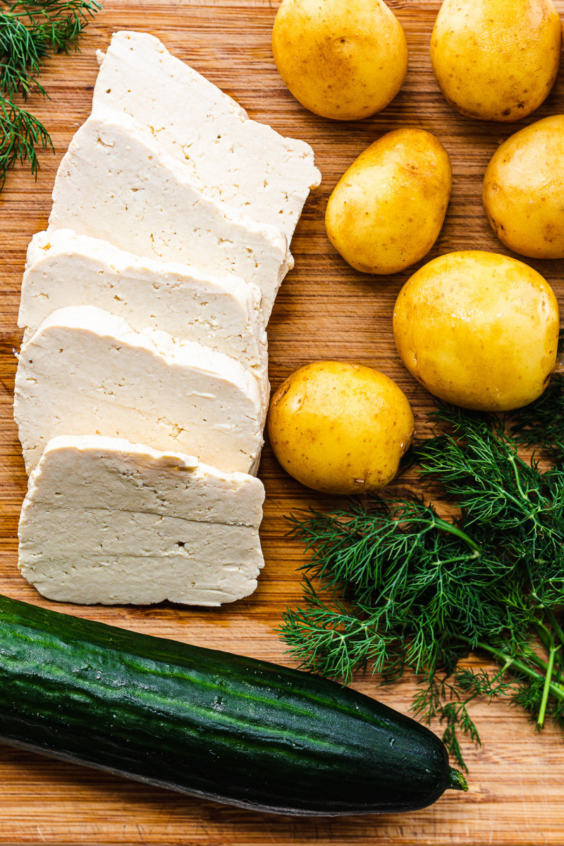 breaded tofu dinner ingredients