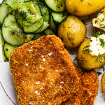 Breaded tofu dinner-image