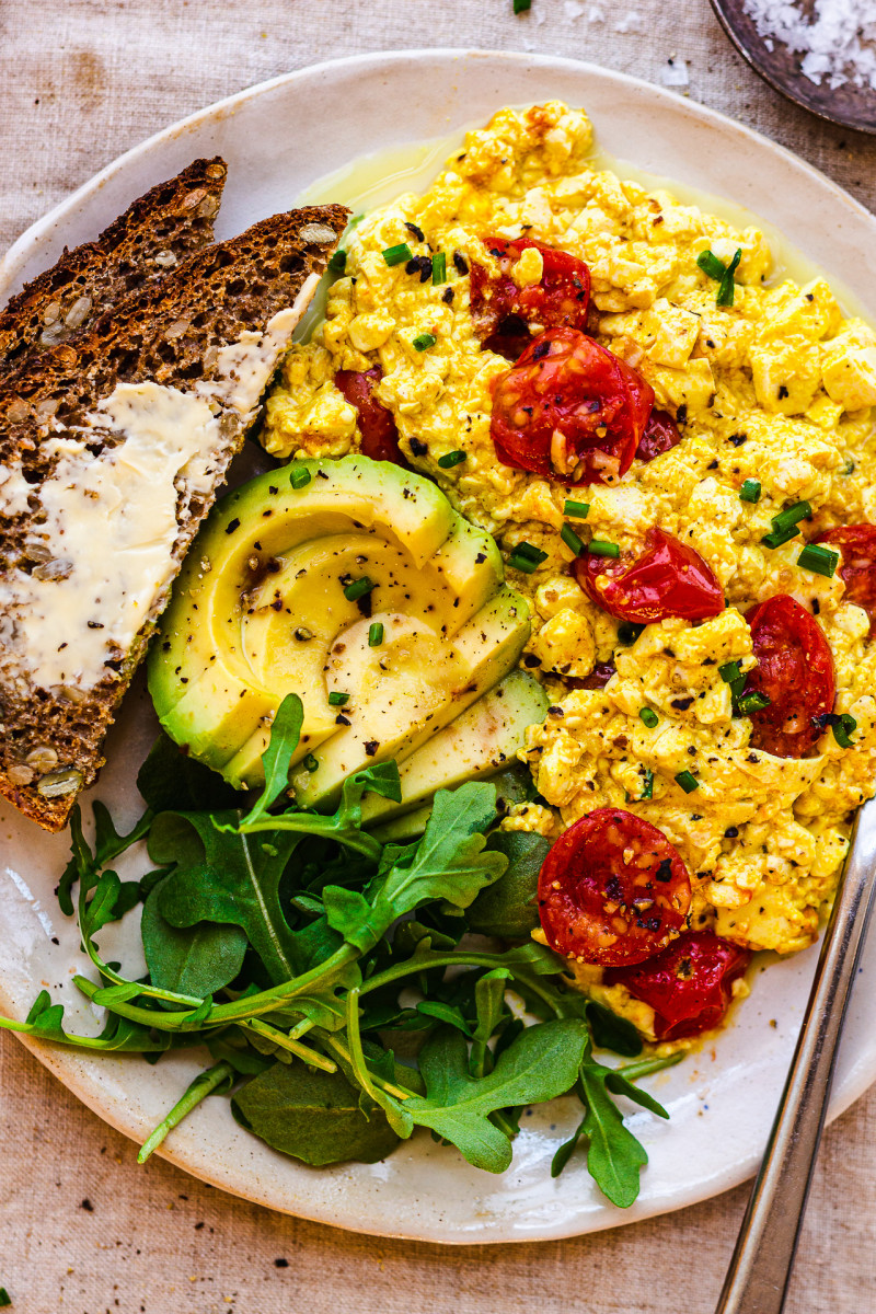 tofu scramble plate