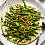Green beans platter (vegan)-image