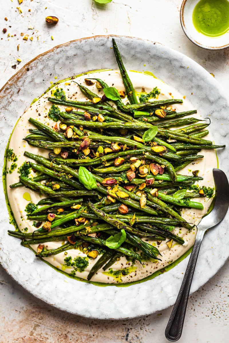 green beans platter lunch