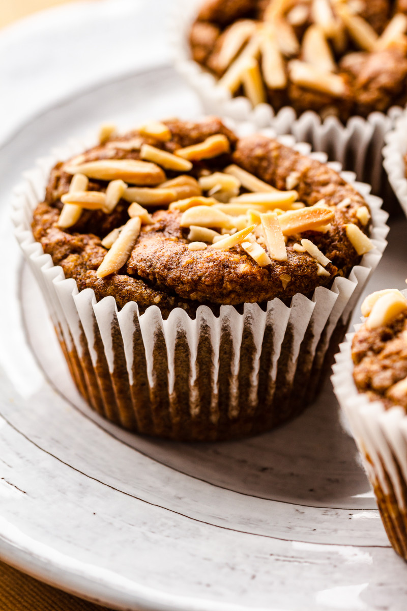 sugarfree banana muffins baked