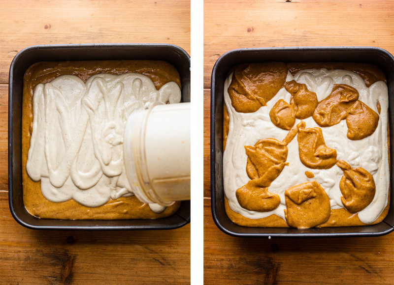 vegan pumpkin cake batter