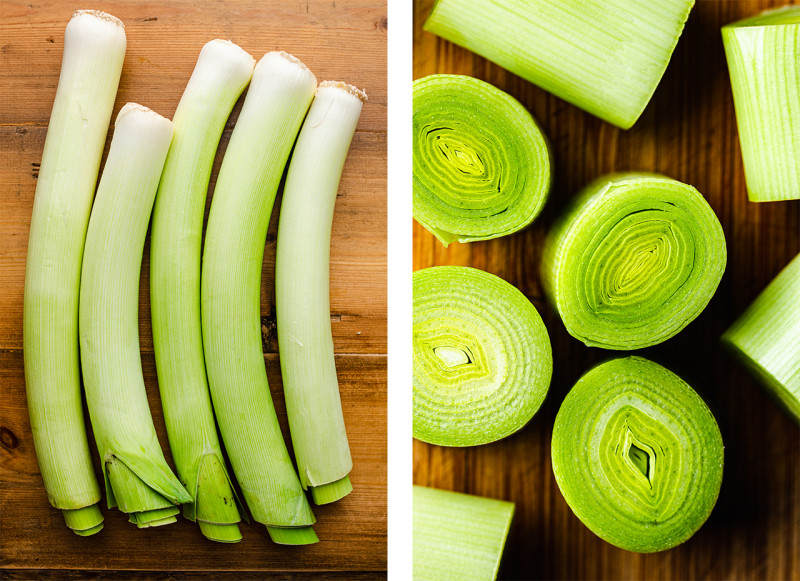 leek gratin leek prep