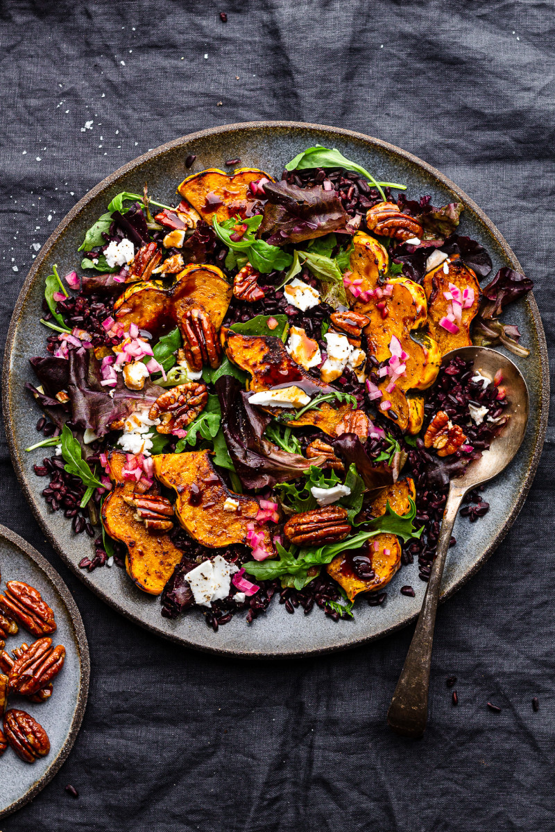 Roasted aubergine salad - Lazy Cat Kitchen