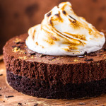 Vegan chocolate mousse cake-image