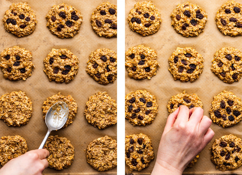 sugar-free oat cookies shaping