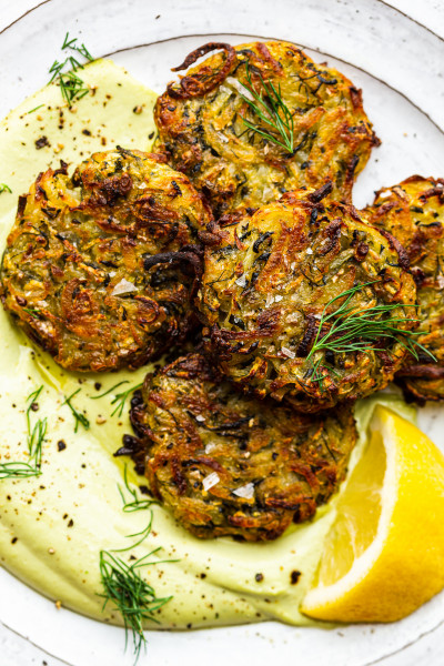 baked zucchini fritters macro