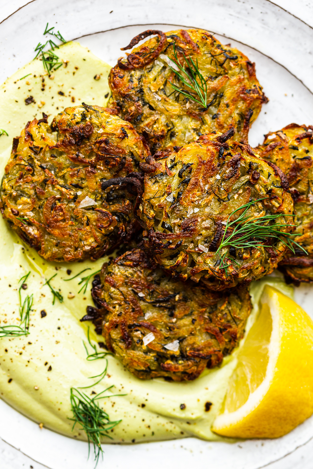 Baked zucchini fritters - Lazy Cat Kitchen