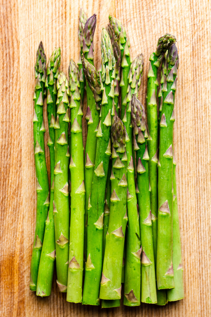 roasted asparagus charred lemon dressing asparagus raw