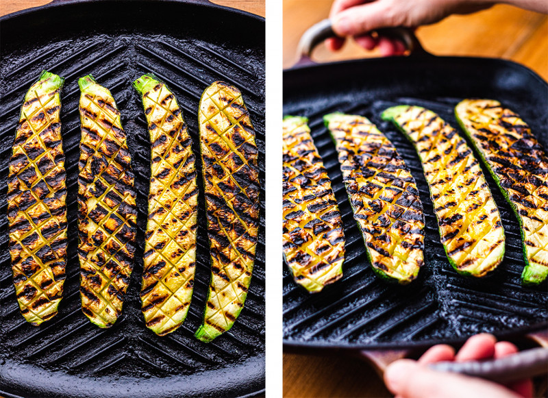 grilled zucchini platter grilled