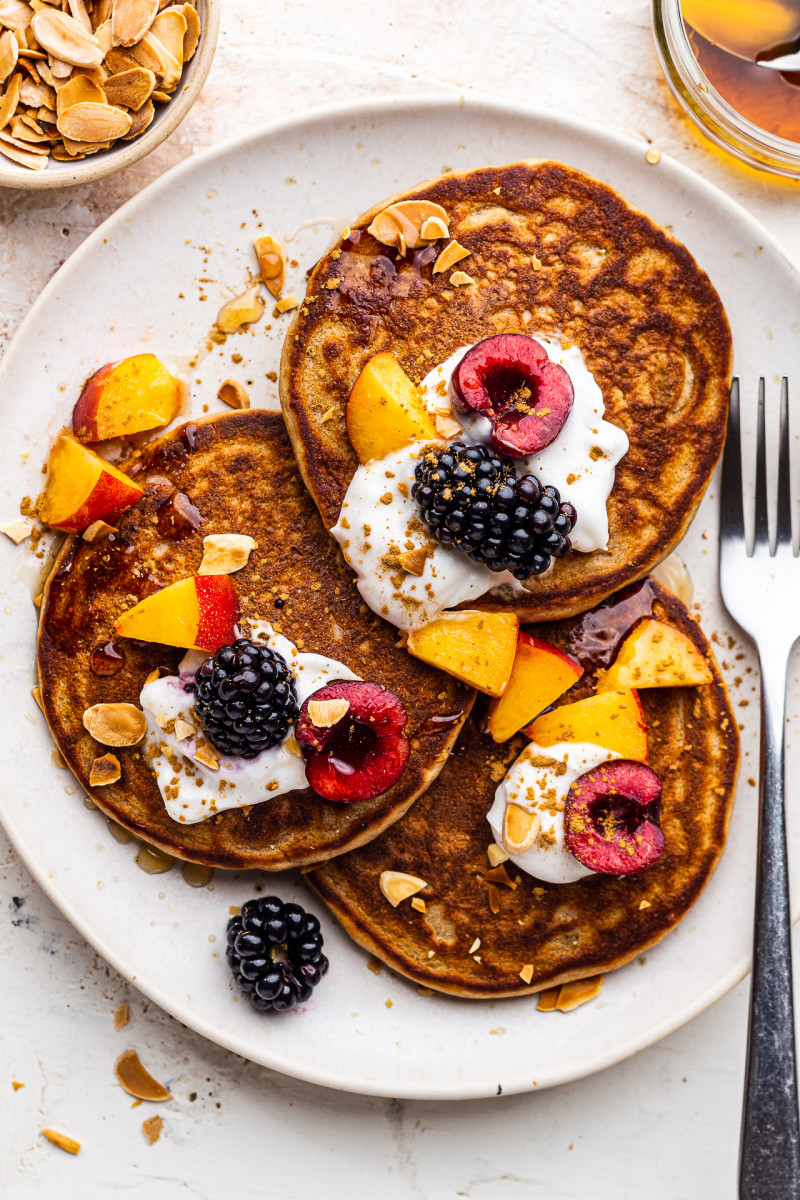 tofu pancakes plate