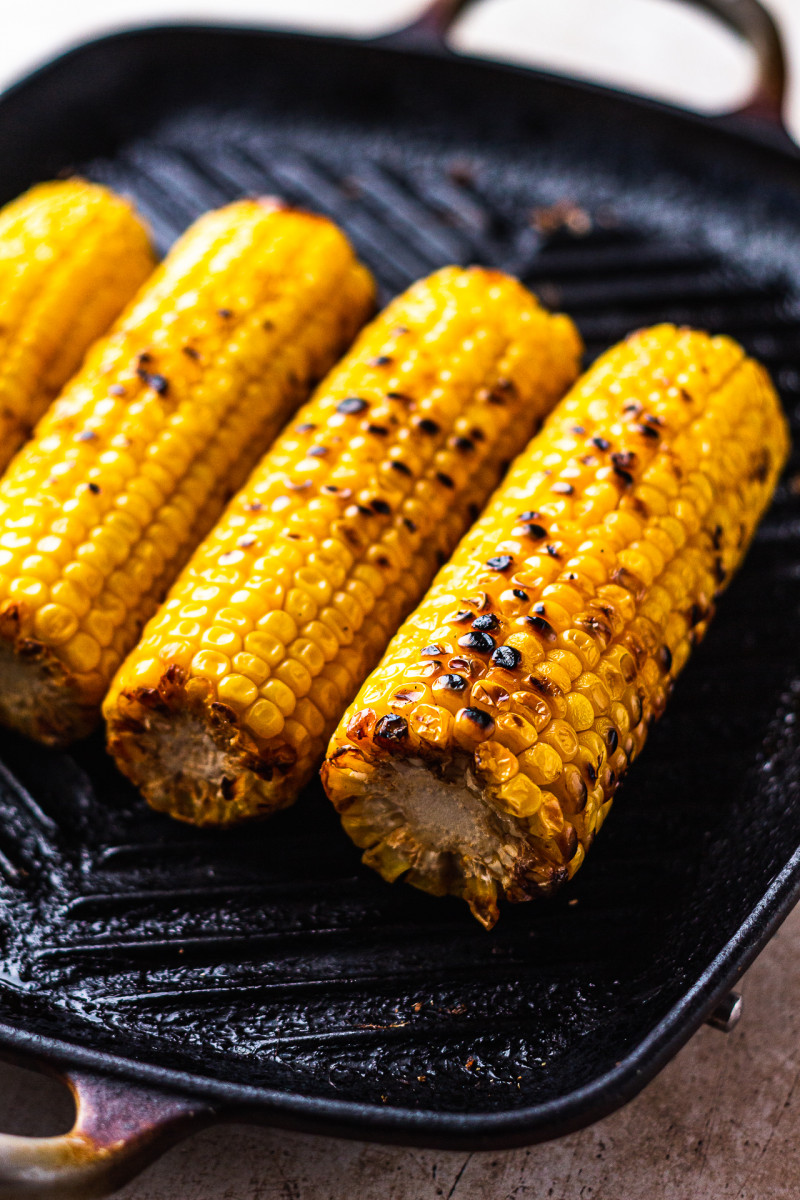 charred corn salad griddle