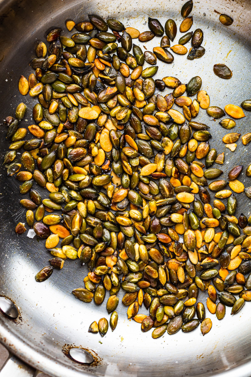 charred corn salad peppitas