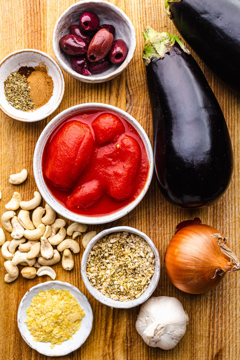 aubergine bake ingredients