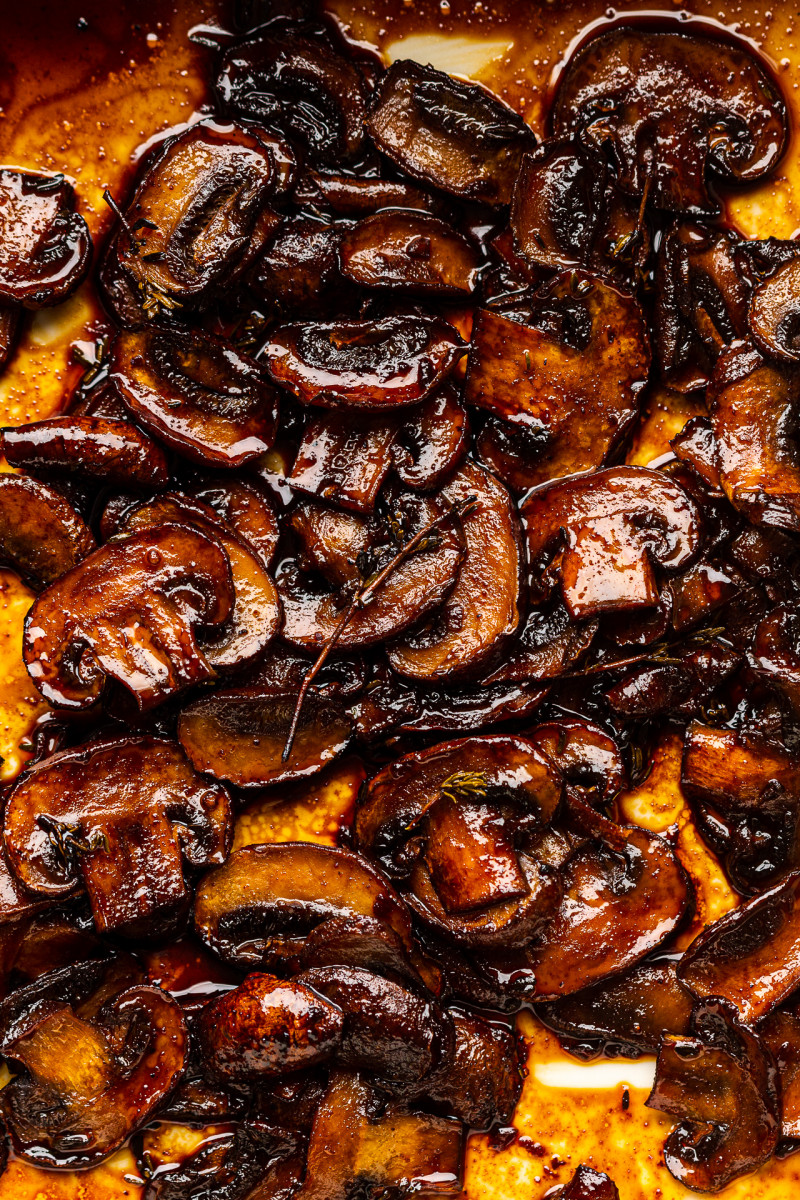 creamy polenta mushrooms baked