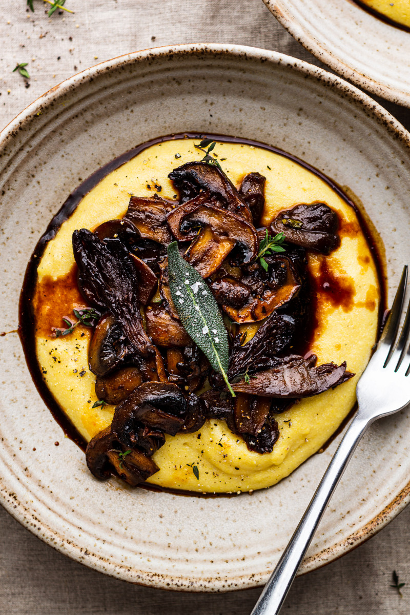 creamy polenta plate one