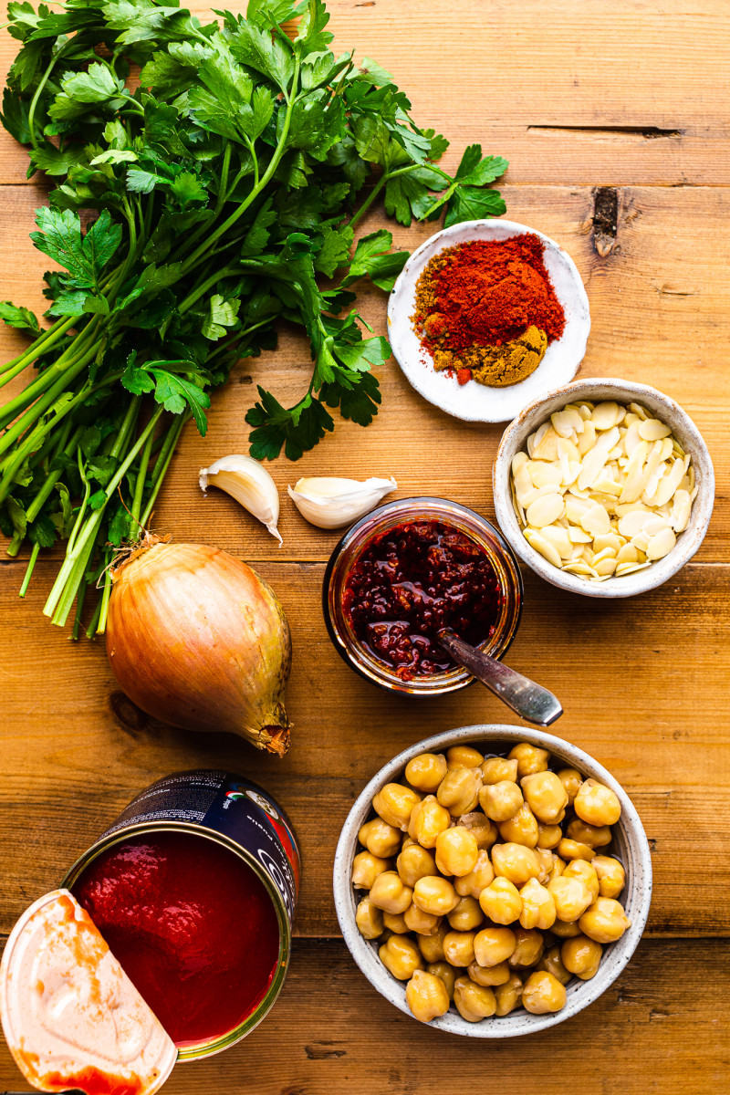 harissa chickpea stew ingredients