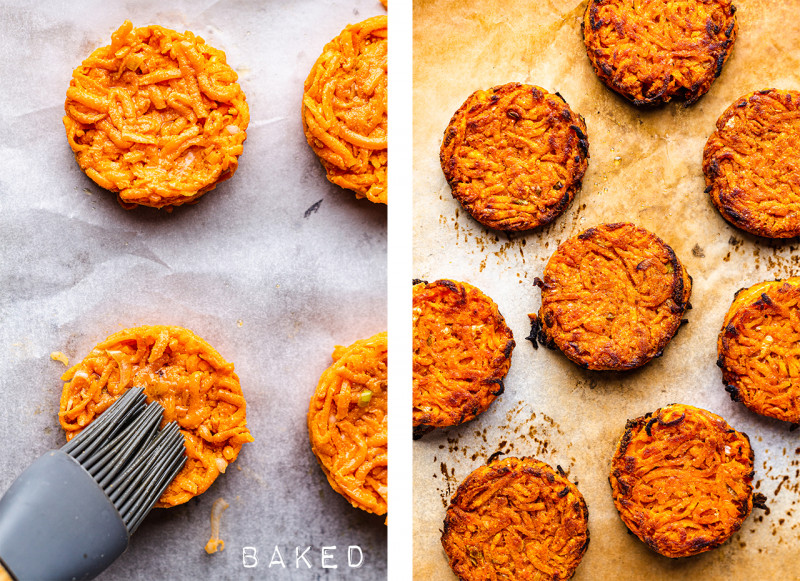 sweet potato fritters baked