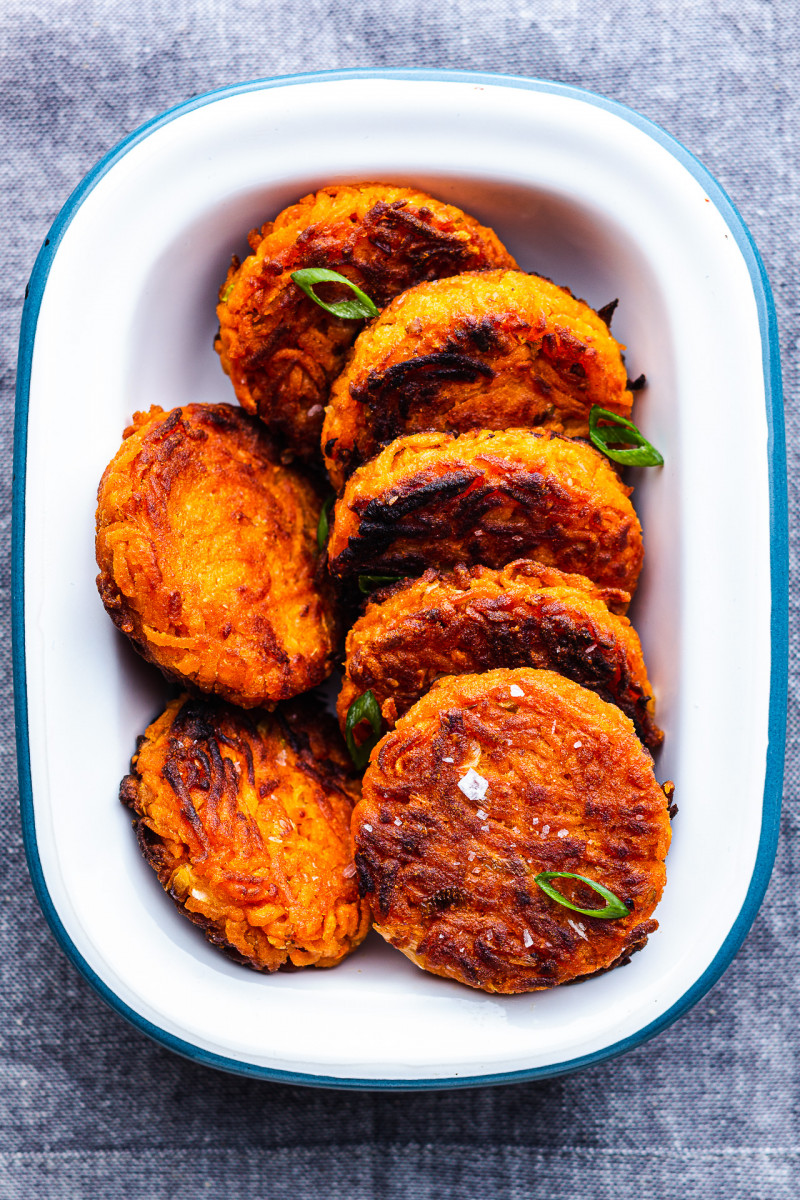 sweet potato fritters mini tray