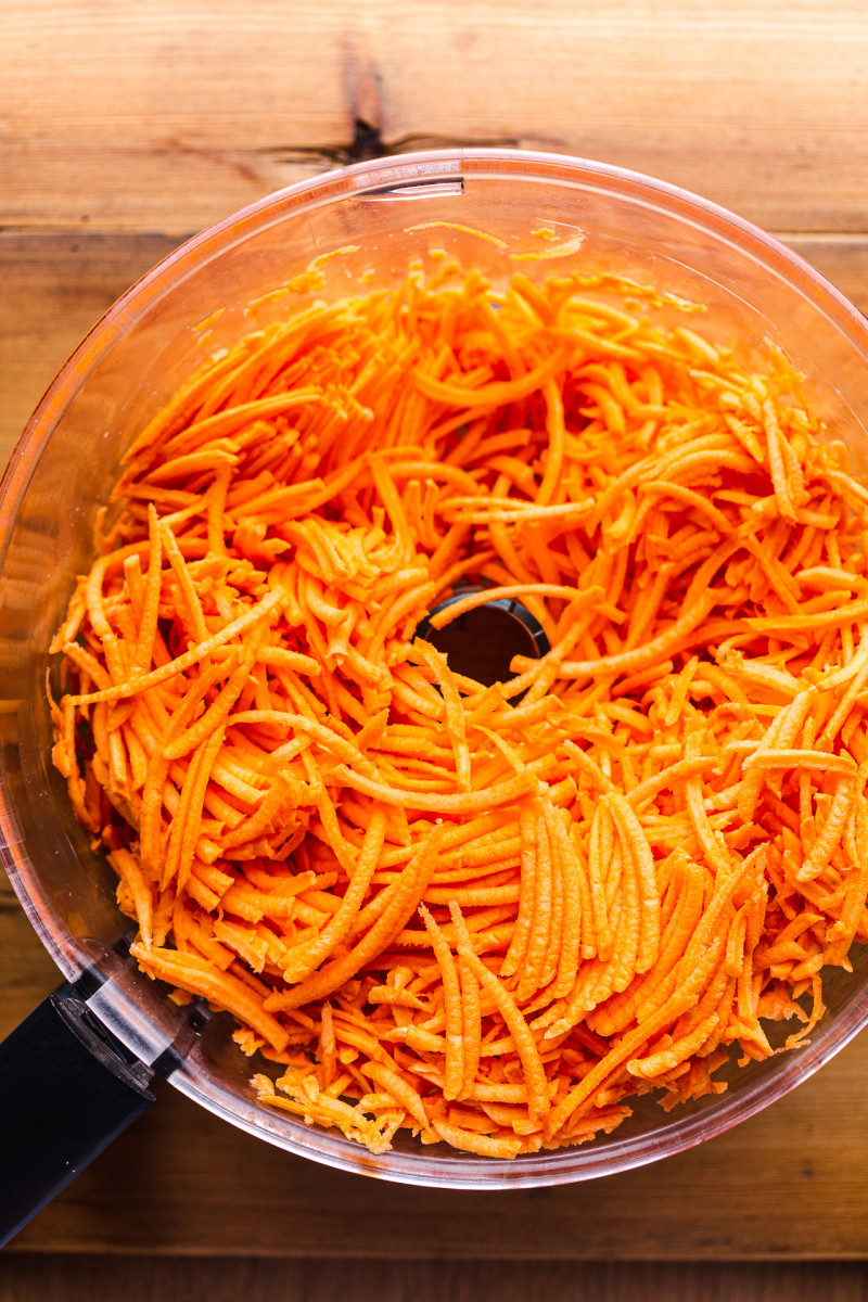 sweet potato fritters shredded