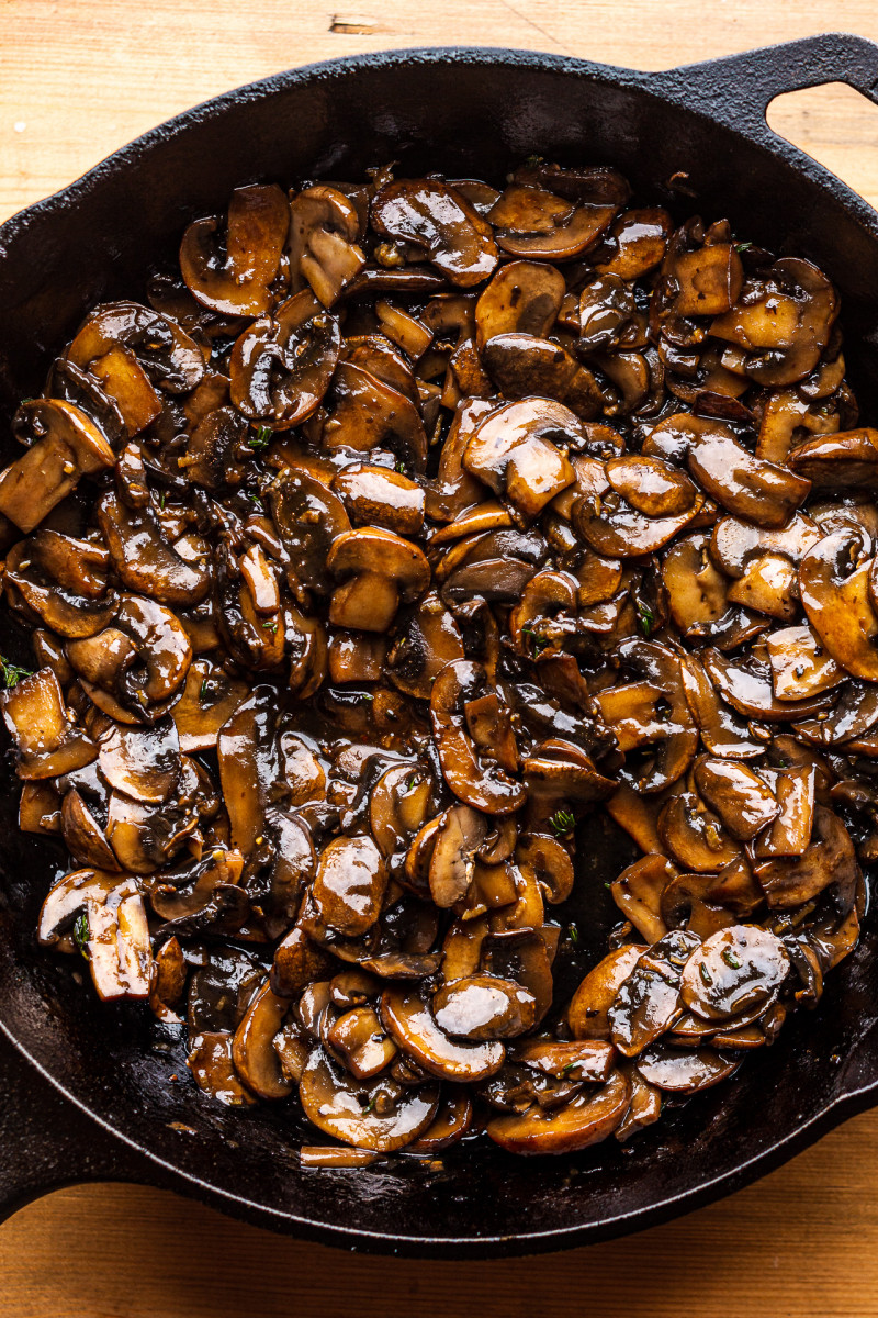 mushroom galette mushrooms pan