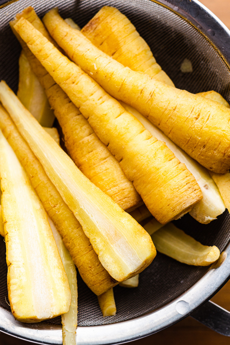 roast parsnips parboiled