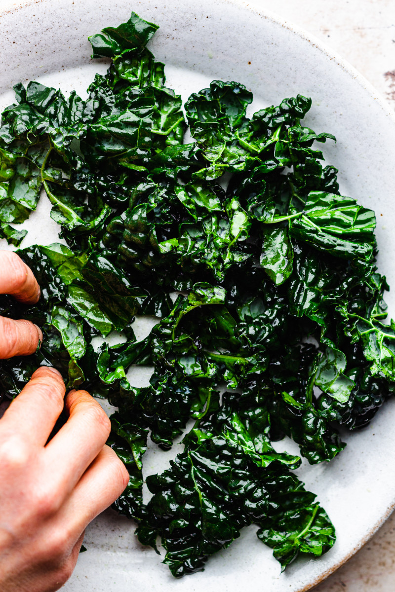 roasted vegetable salad kale