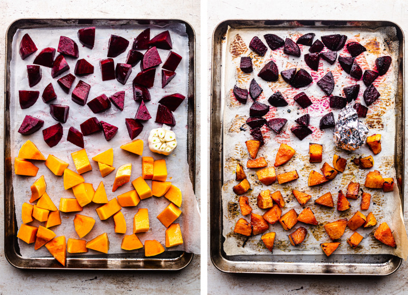 roasted vegetable salad veggies tray