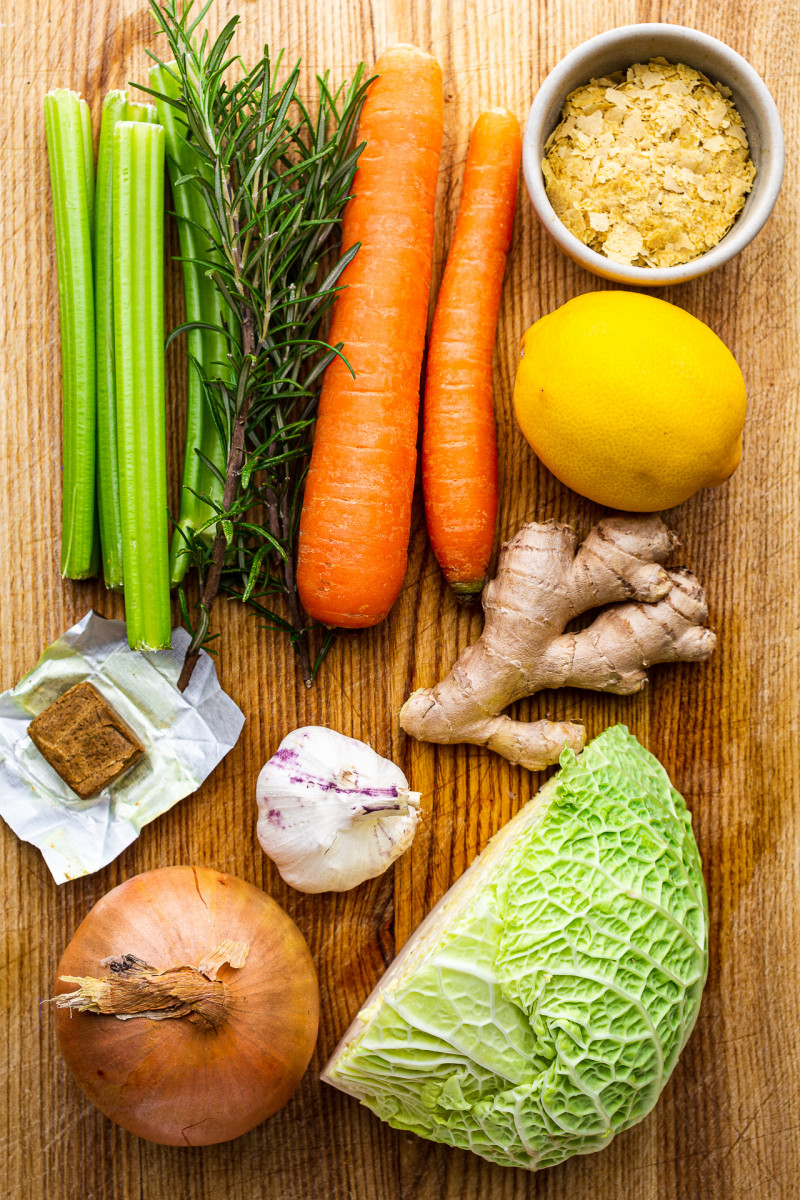 vegan chicken soup ingredients