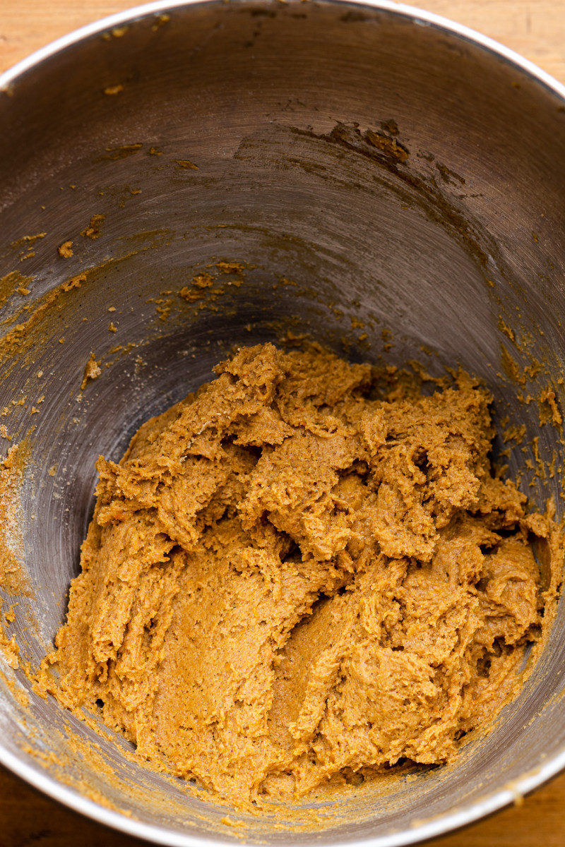 vegan pumpkin biscotti dough