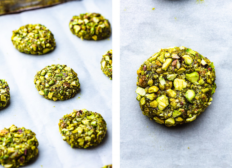 pistachio cookies raw