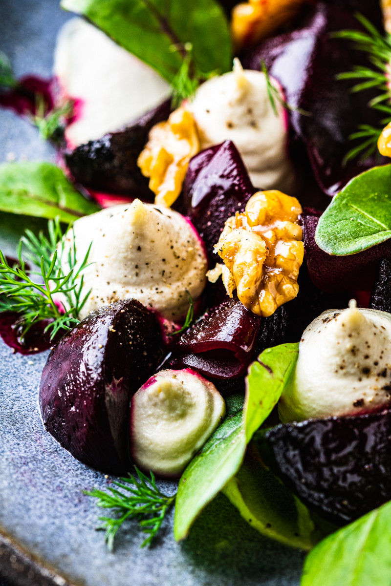 beetroot salad horseradish macro