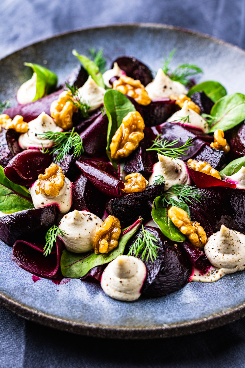 beetroot salad horseradish side