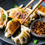 Gyoza with smoky mushrooms-image