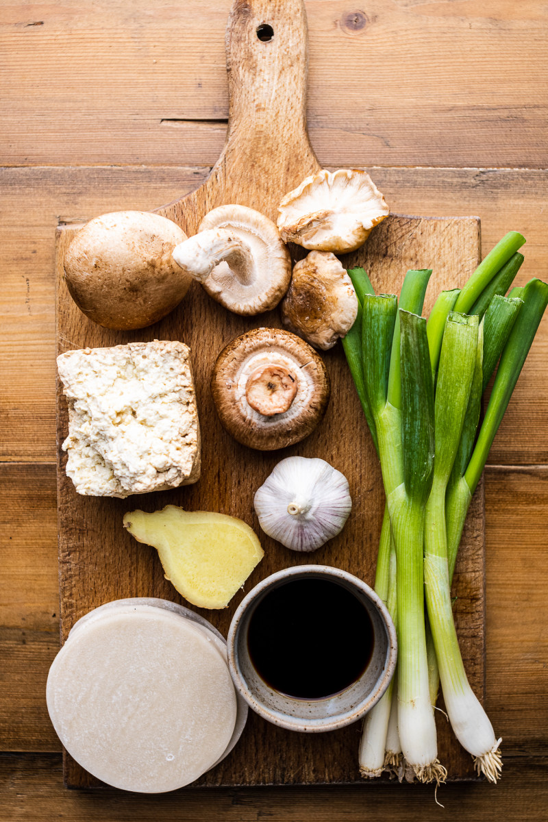 gyoza mushroom tofu ingredients