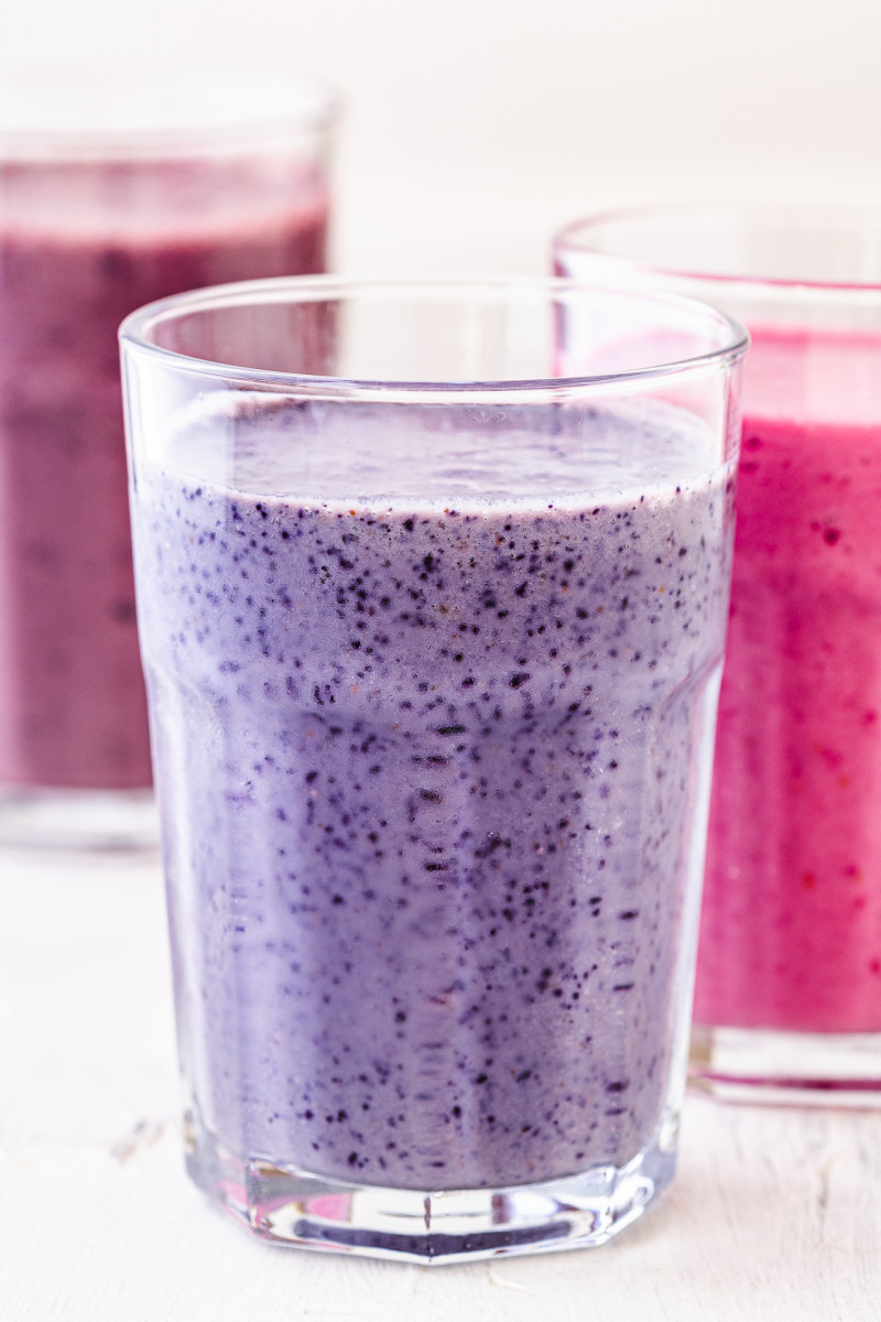 2 ingredient smoothie blueberry
