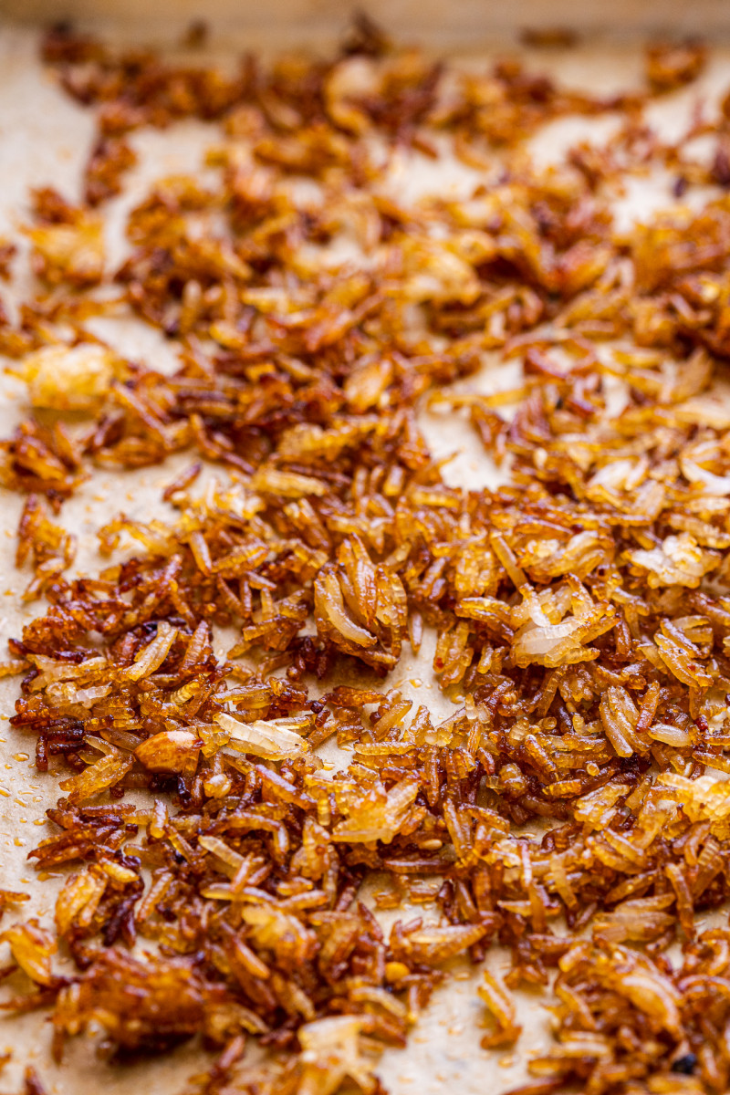 crispy rice salad rice