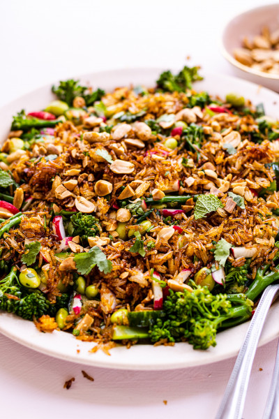 crispy rice salad side