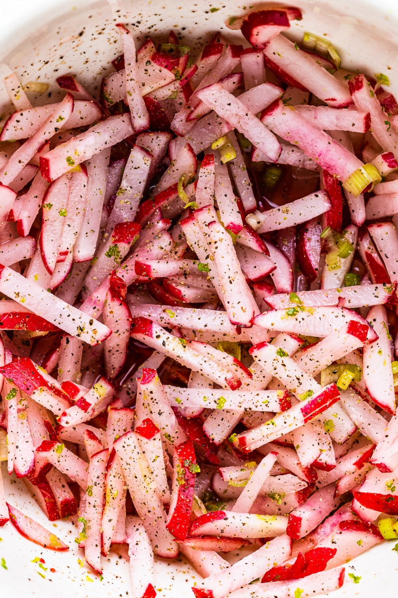 oven vegan tacos radishes