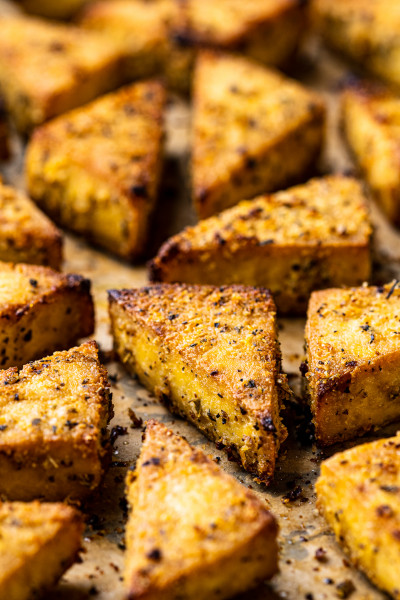 lemon tofu macro side