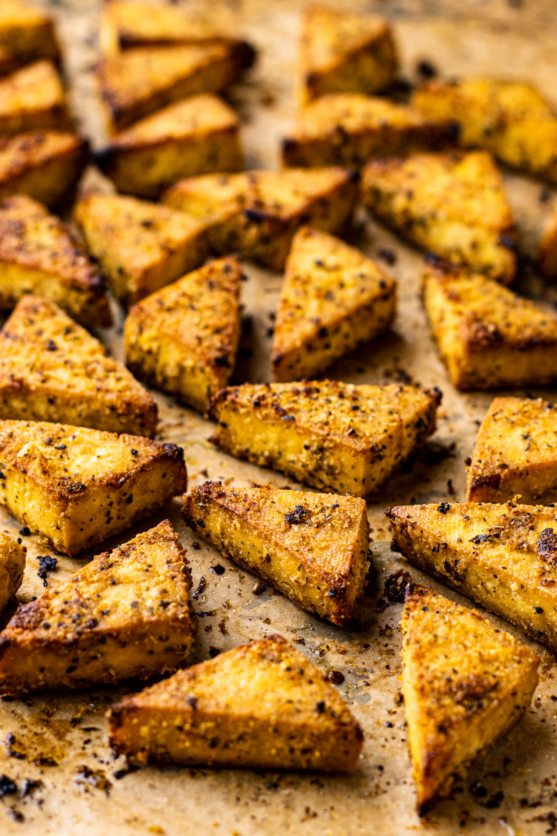 lemon tofu tray