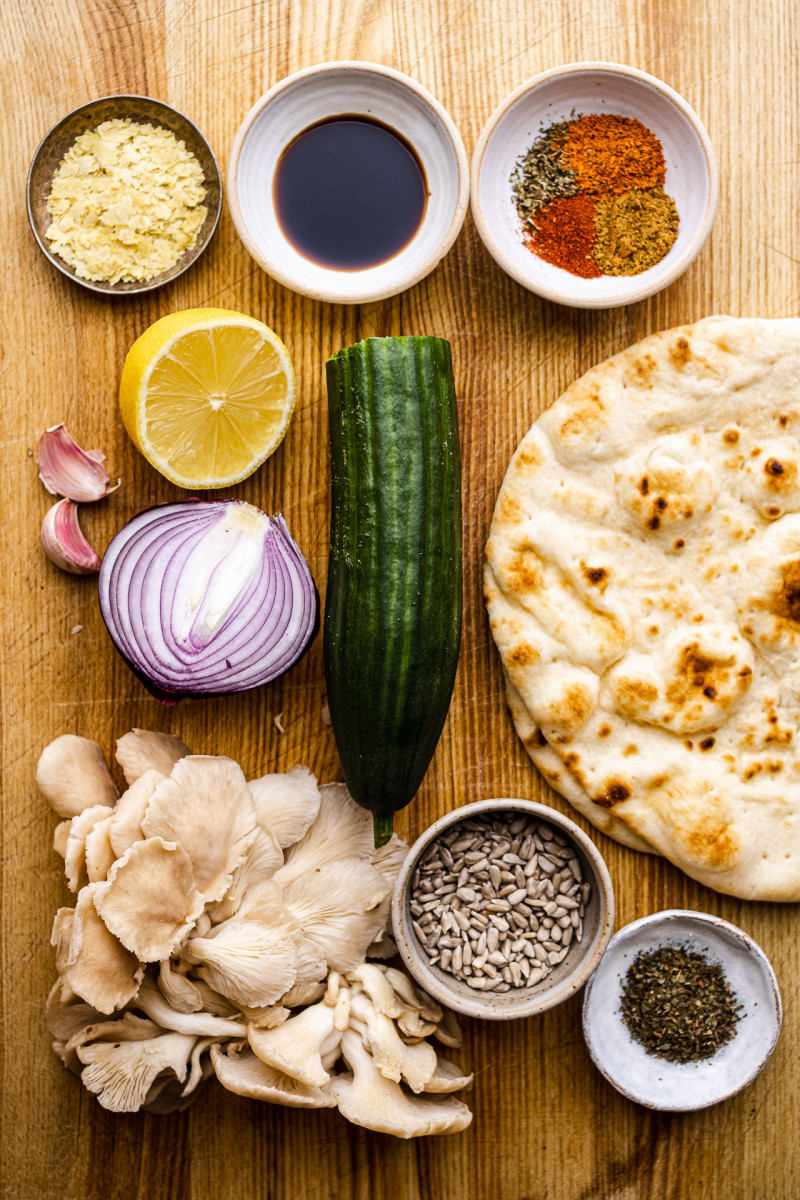 vegan gyros mushrooms ingredients