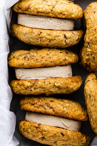 coffee ice cream sandwiches macro