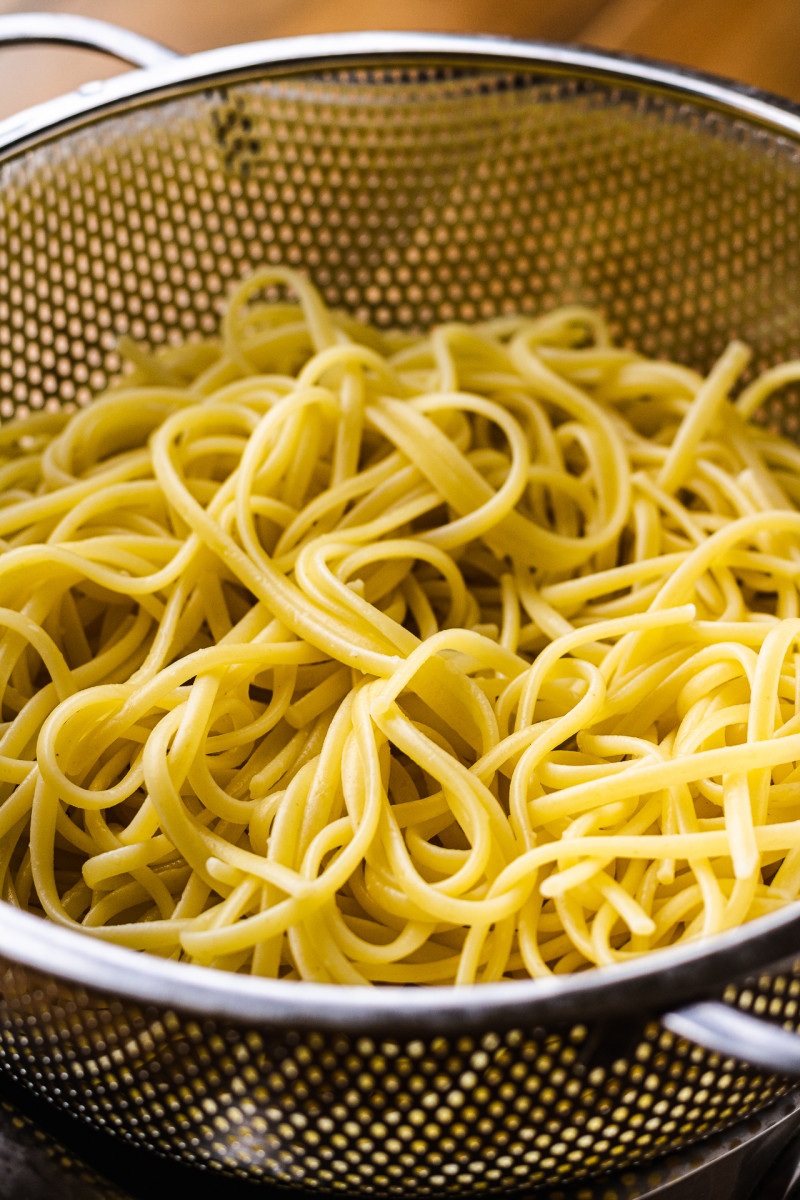 puttanesca pasta cooked pasta