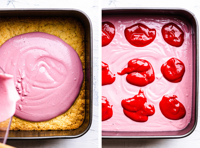 vegan strawberry cheesecake bars fillings